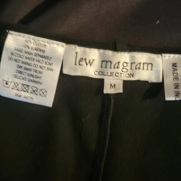 Vintage Lew Magram Embellished Pearl Top Long Sleeves M - Picture 2 of 2
